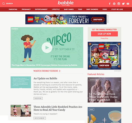 Babble.com Redesign